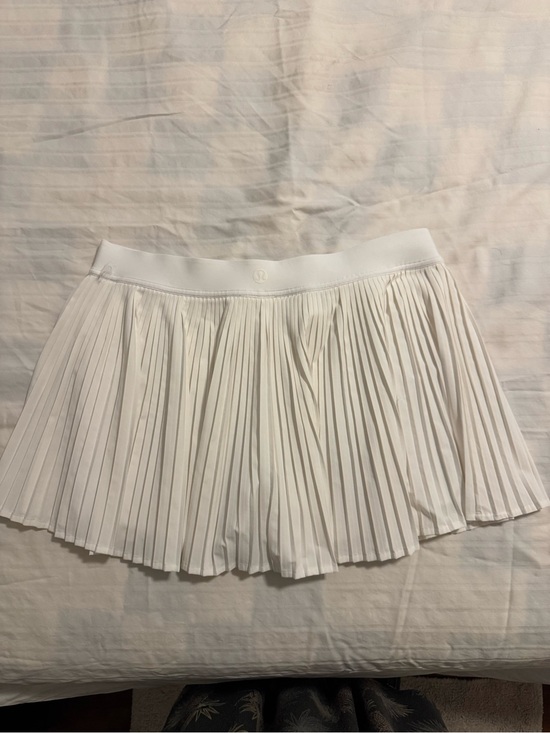 lululemon athletica Dresses & Skirts - Lululemon Varsity High-Rise Pleated Tennis Skirt in White - SIZE 10